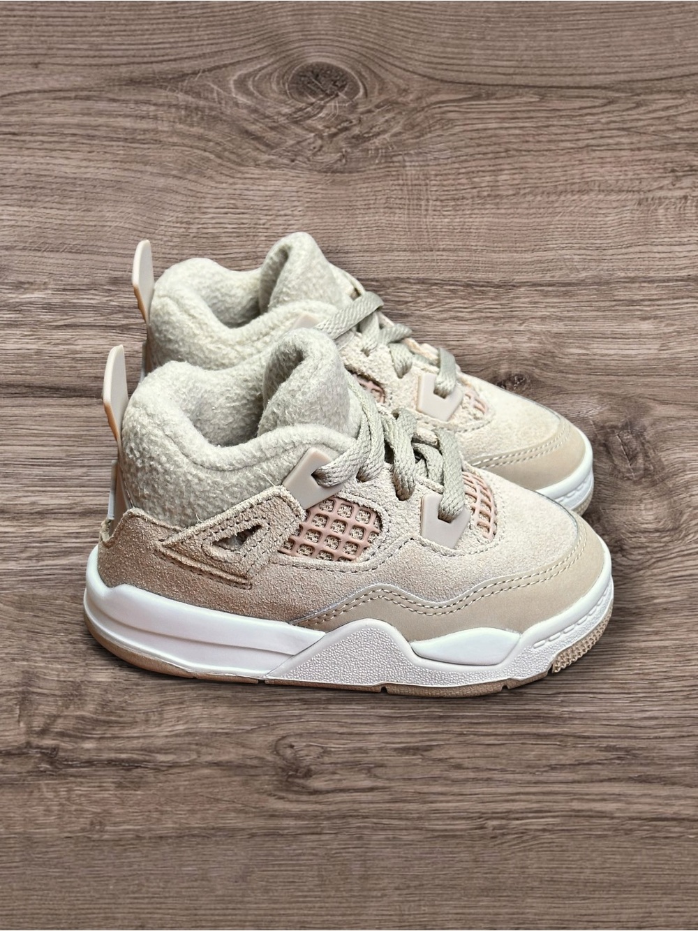 Nike Air Jordan 4 Retro Cozy Girl TD Toddler 6C Brown